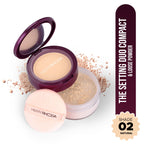 Hilary Rhoda The Setting Duo Matte Compact Powder - Natural 02