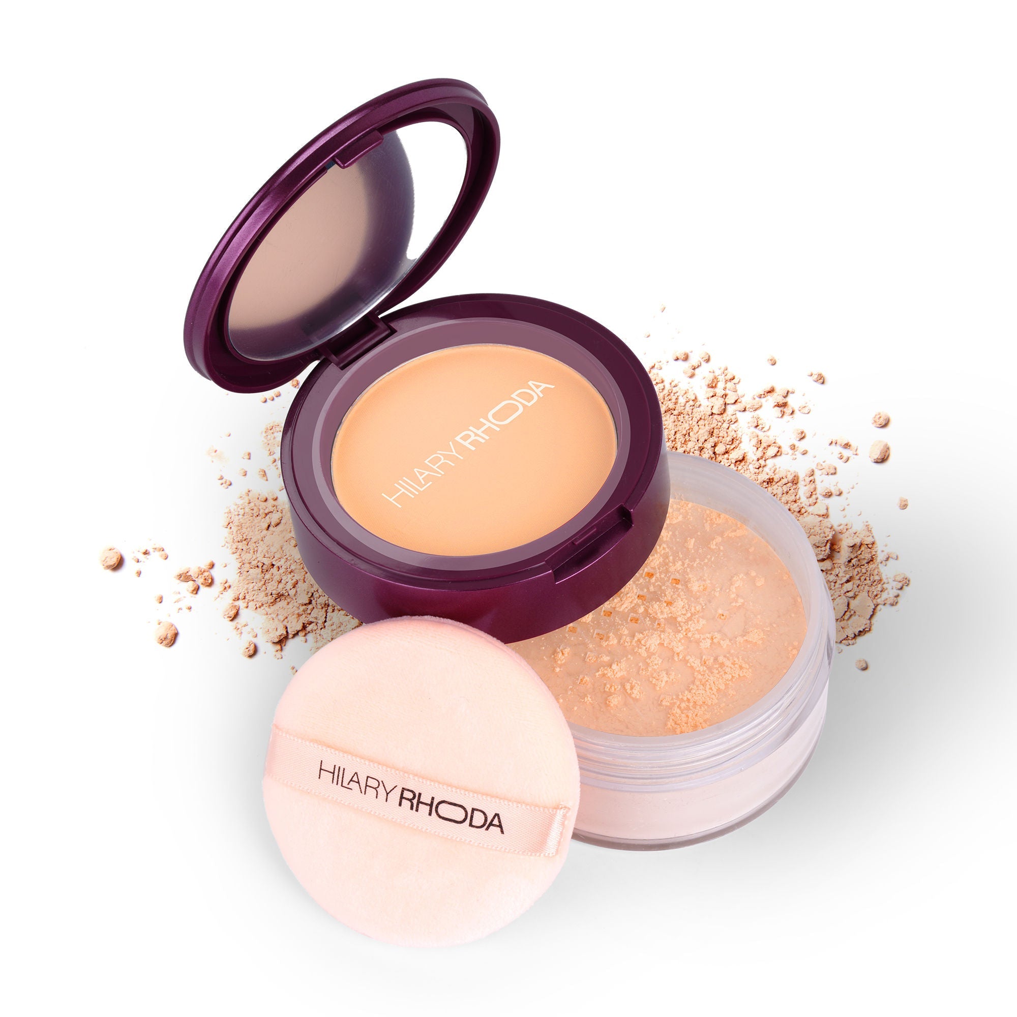 Hilary Rhoda The Setting Duo Matte Compact Powder - Sand 04 - Distacart