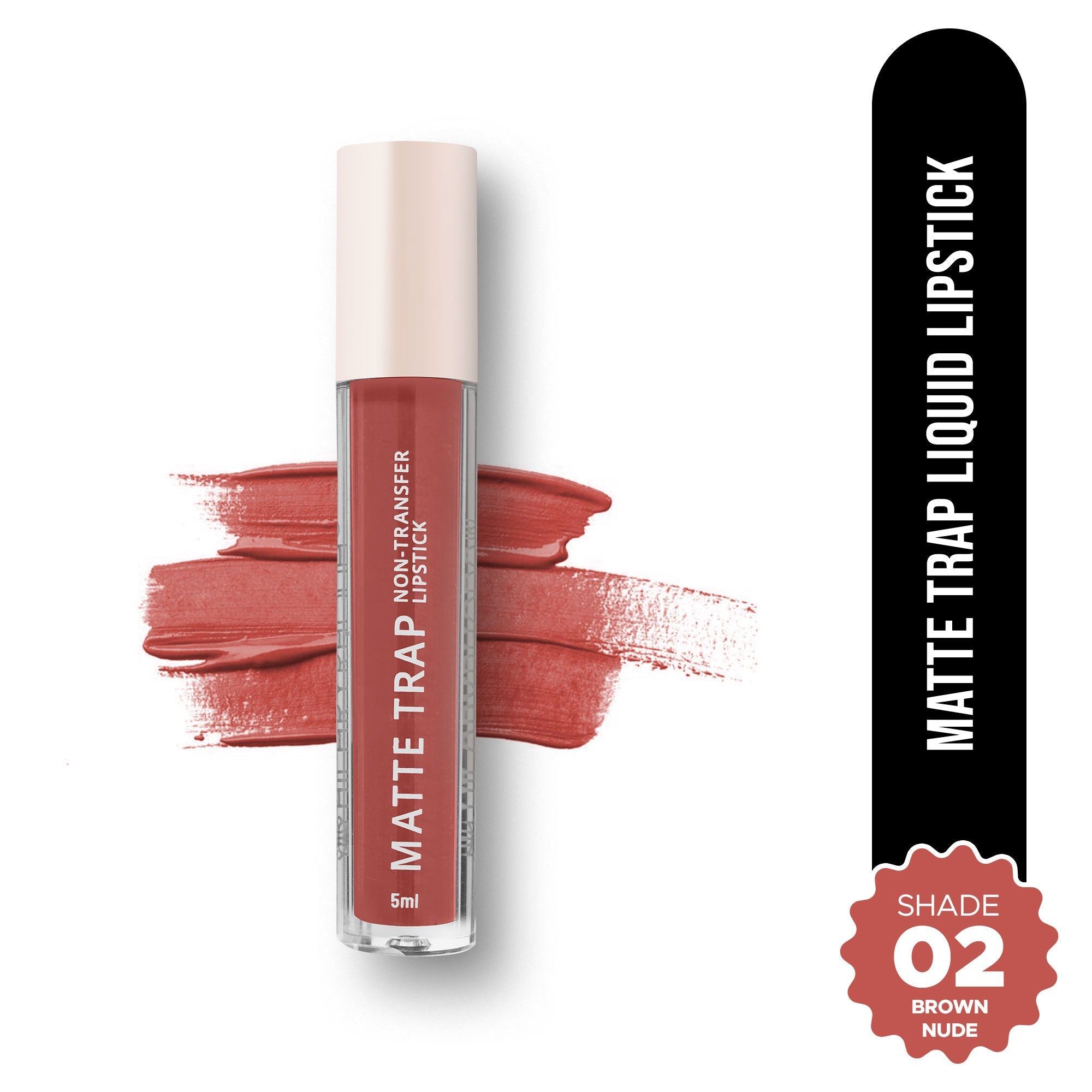Hilary Rhoda Matte Trap Liquid Lipstick - Brown Nude 02