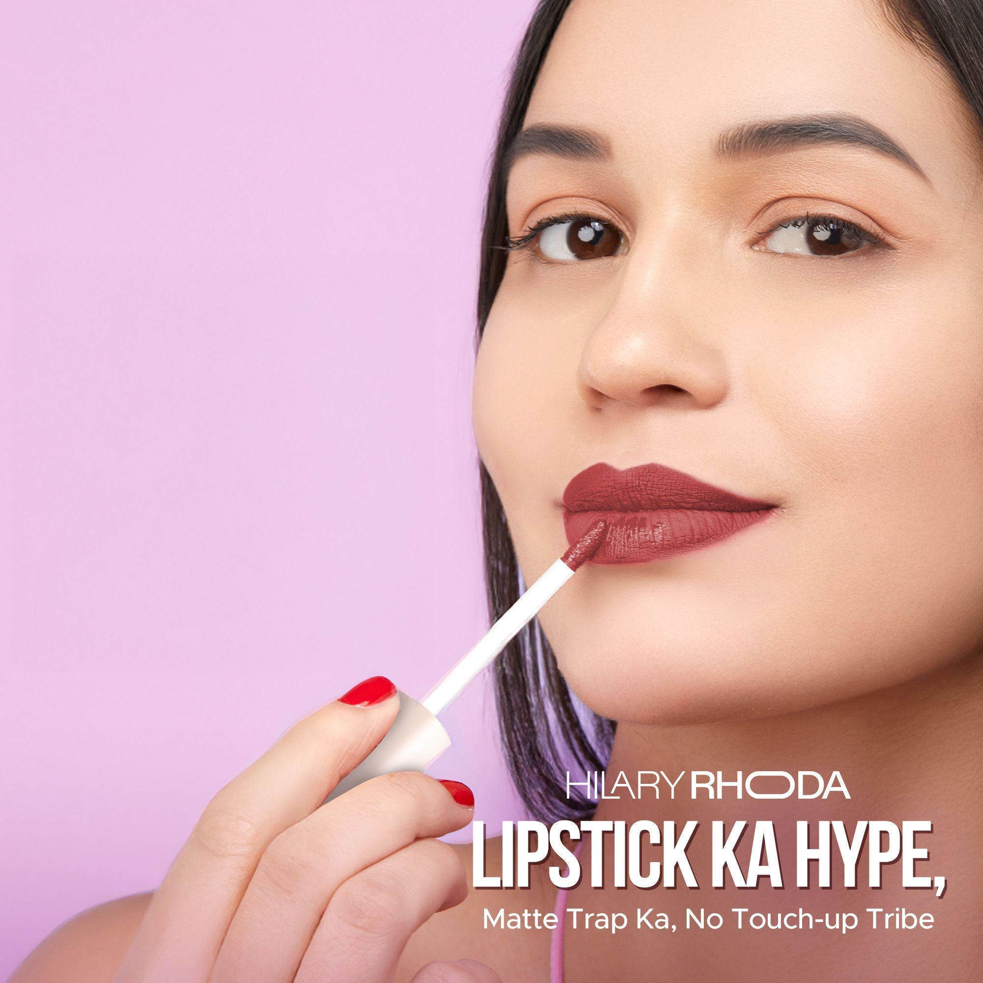 Hilary Rhoda Matte Trap Liquid Lipstick - Brown Nude 02 - Distacart