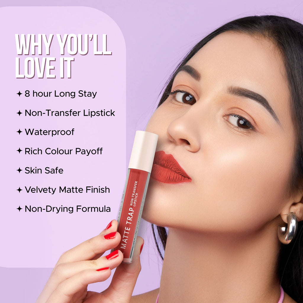 Hilary Rhoda Matte Trap Liquid Lipstick - Light Caramel 03 - Distacart