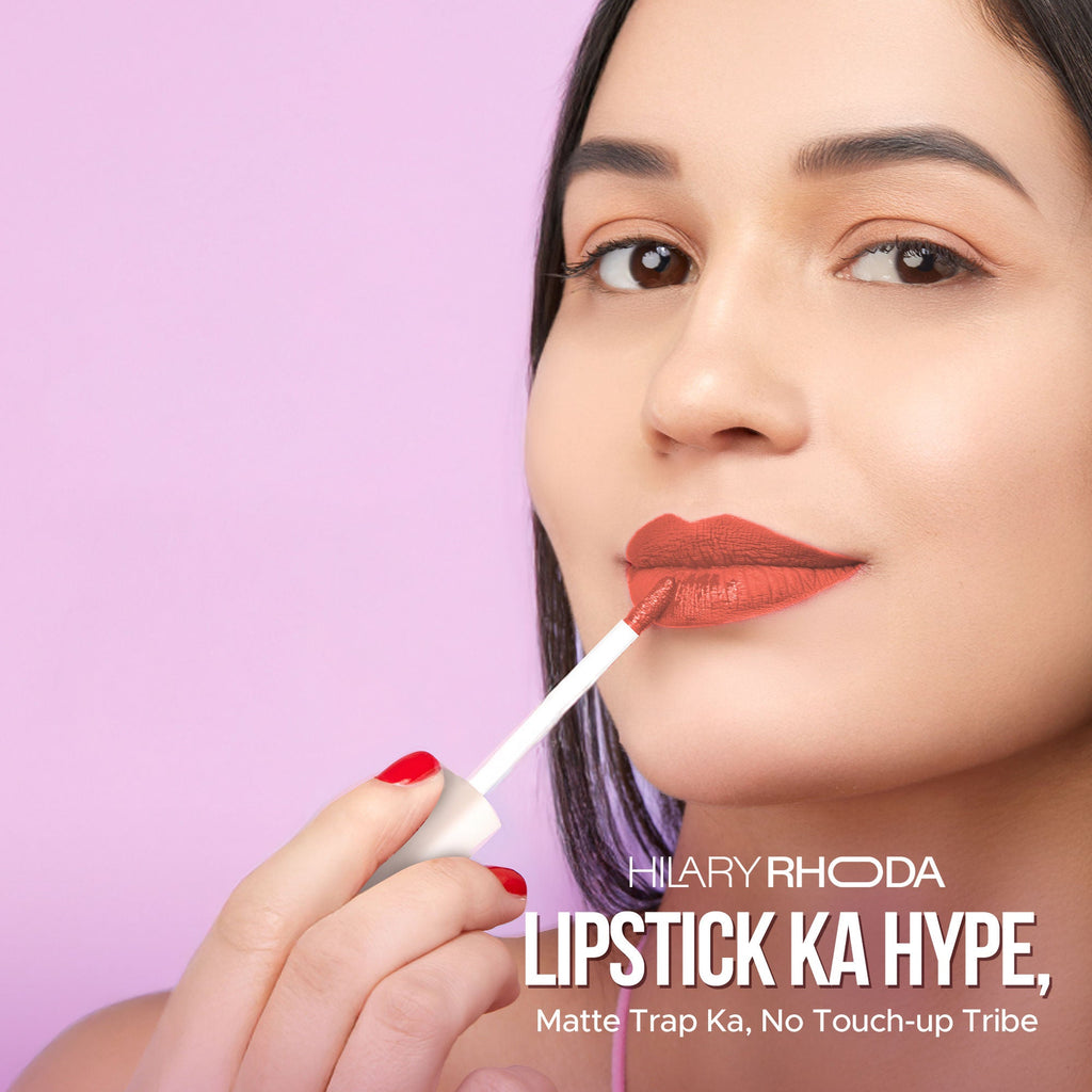 Hilary Rhoda Matte Trap Liquid Lipstick - Indi Brown 05 - Distacart