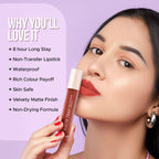 Hilary Rhoda Matte Trap Liquid Lipstick - Indi Brown 05 - Distacart