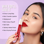 Hilary Rhoda Matte Trap Liquid Lipstick - Ambitious Red 21 - Distacart