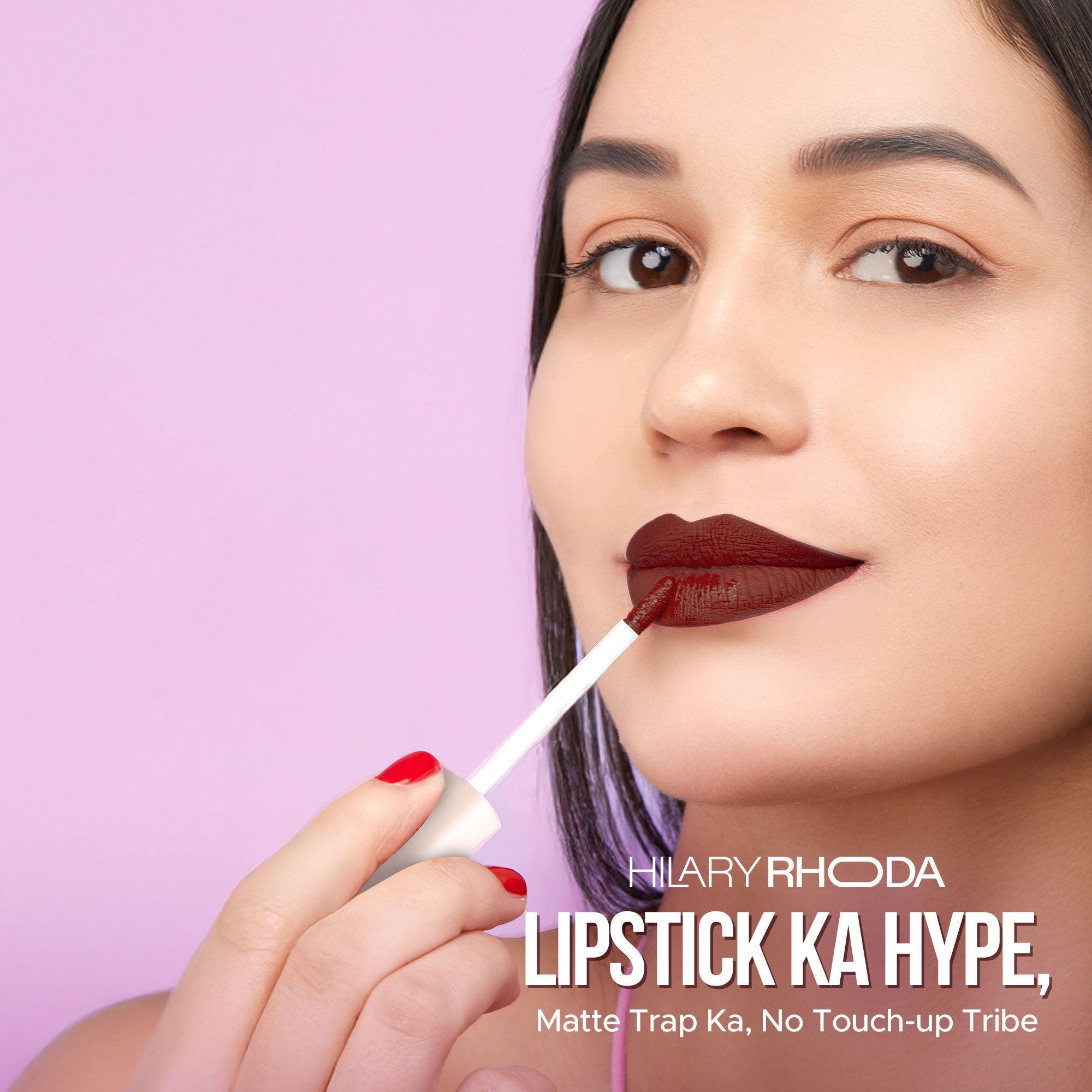 Hilary Rhoda Matte Trap Liquid Lipstick - Wine Divine 22 - Distacart