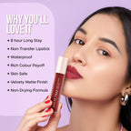 Hilary Rhoda Matte Trap Liquid Lipstick - Mix Maroon 24 - Distacart
