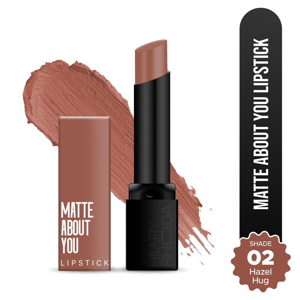 Hilary Rhoda Matte About You Lipstick - Hazel Hug 02