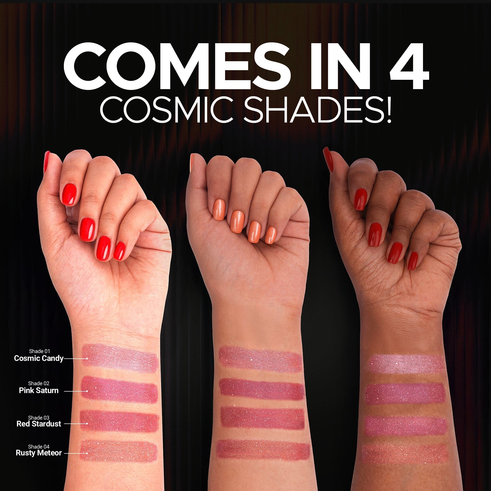 Hilary Rhoda Starlight Metallic Lipstick - Cosmic Candy 01 - Distacart