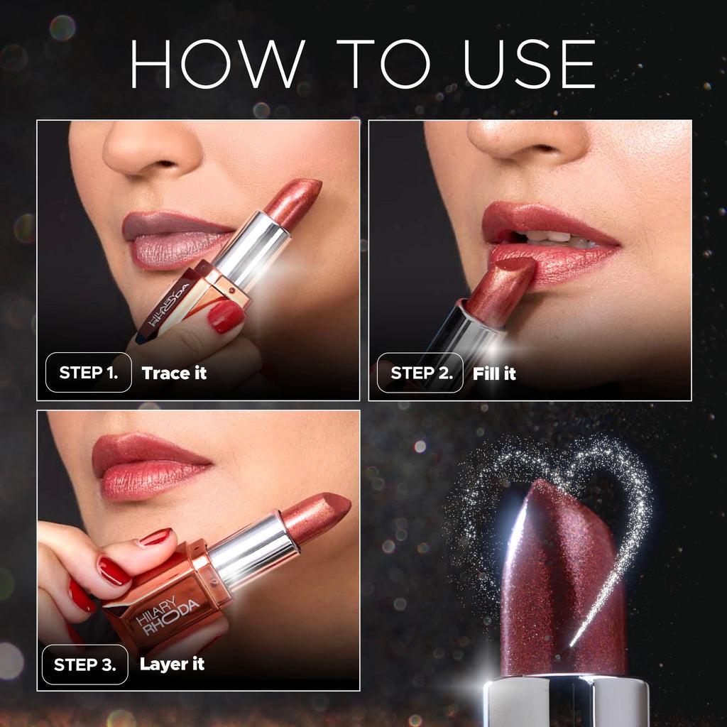Hilary Rhoda Starlight Metallic Lipstick - Cosmic Candy 01 - Distacart