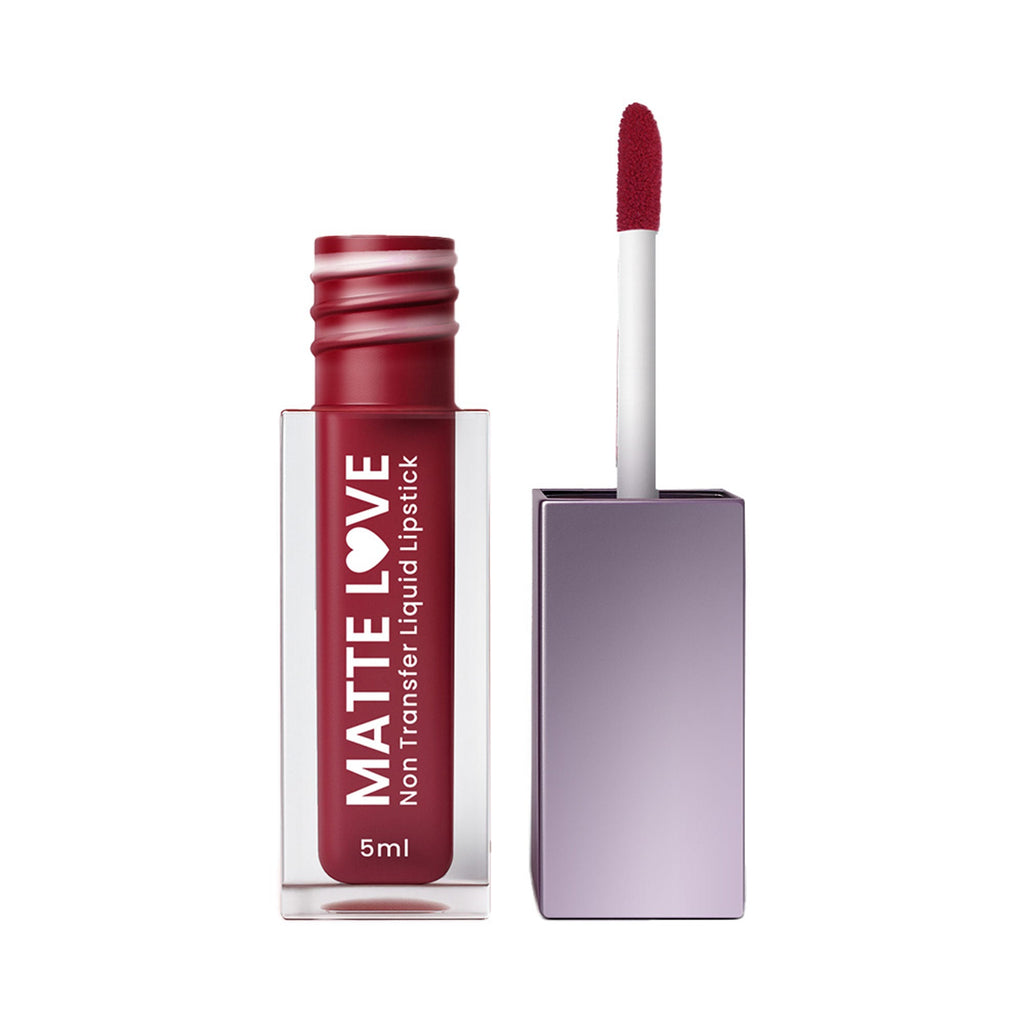 Hilary Rhoda Matte Love Non Transfer Liquid Lipstick - Mulberry Mayhem 27 - Distacart