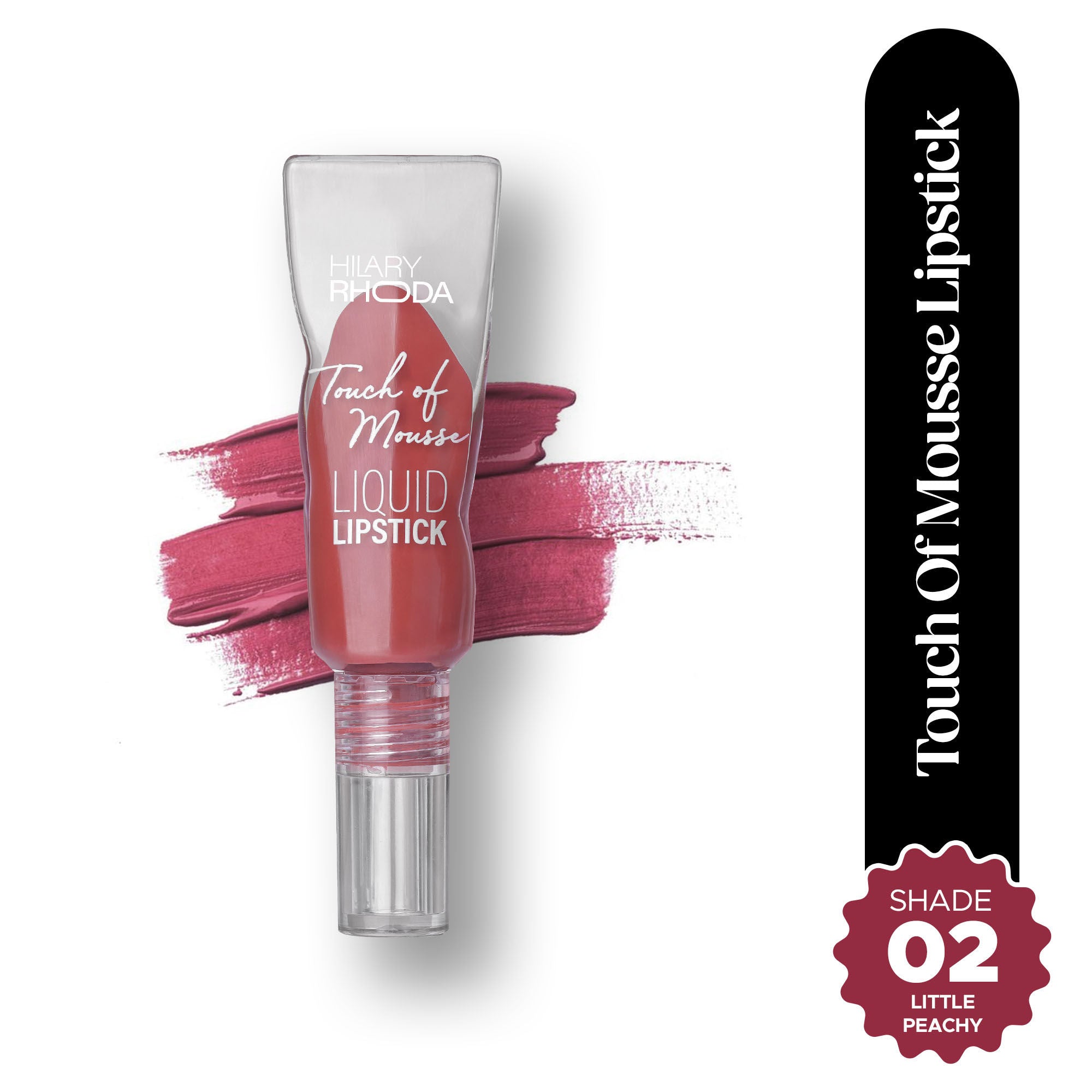 Hilary Rhoda Touch Of Mousse Waterproof Lipstick - Little Peachy 02