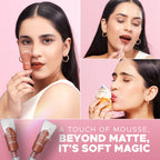 Hilary Rhoda Touch Of Mousse Waterproof Lipstick - Pink Casual 03 - Distacart