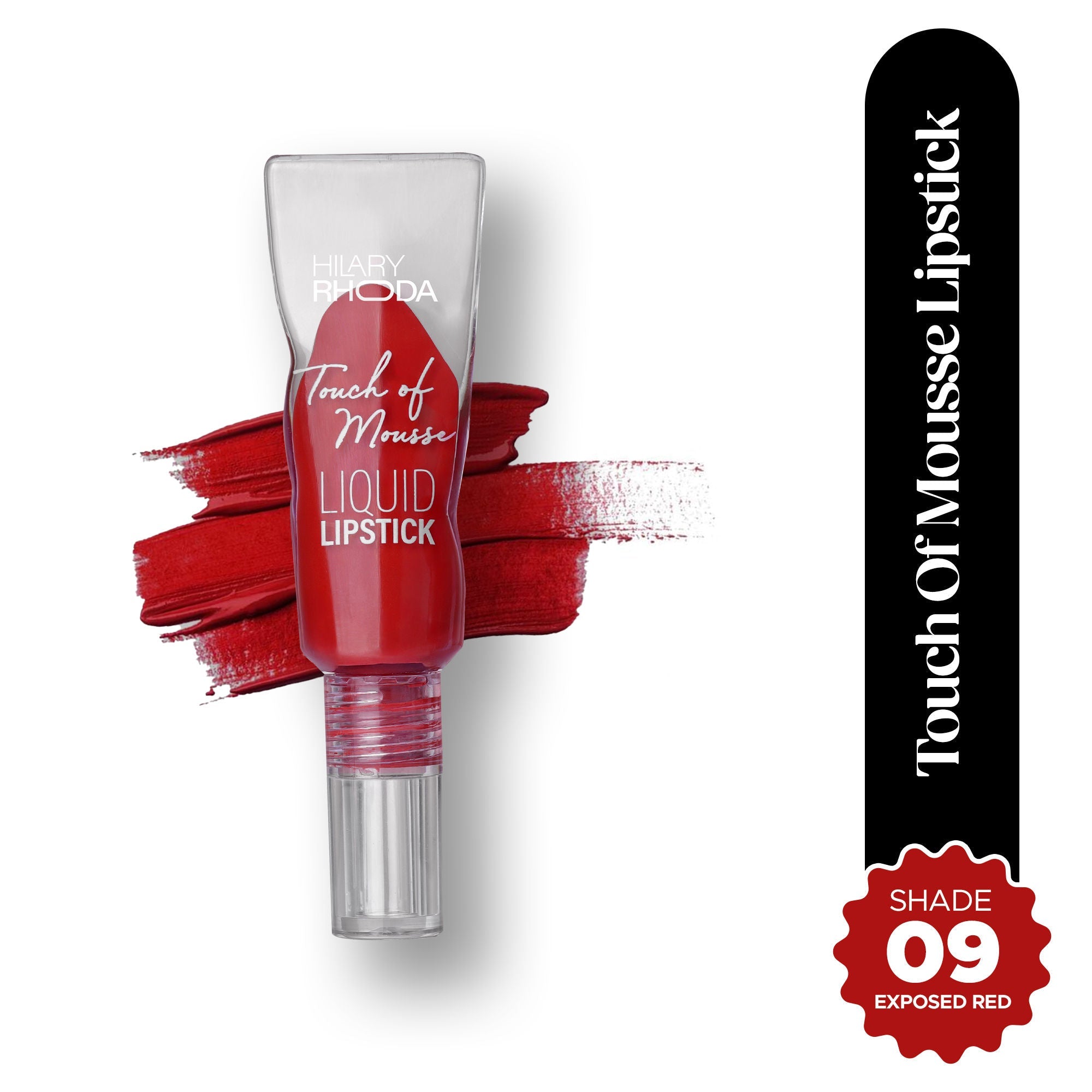Hilary Rhoda Touch Of Mousse Waterproof Lipstick - Exposed Red 09