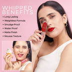Hilary Rhoda Touch Of Mousse Waterproof Lipstick - Exposed Red 09 - Distacart