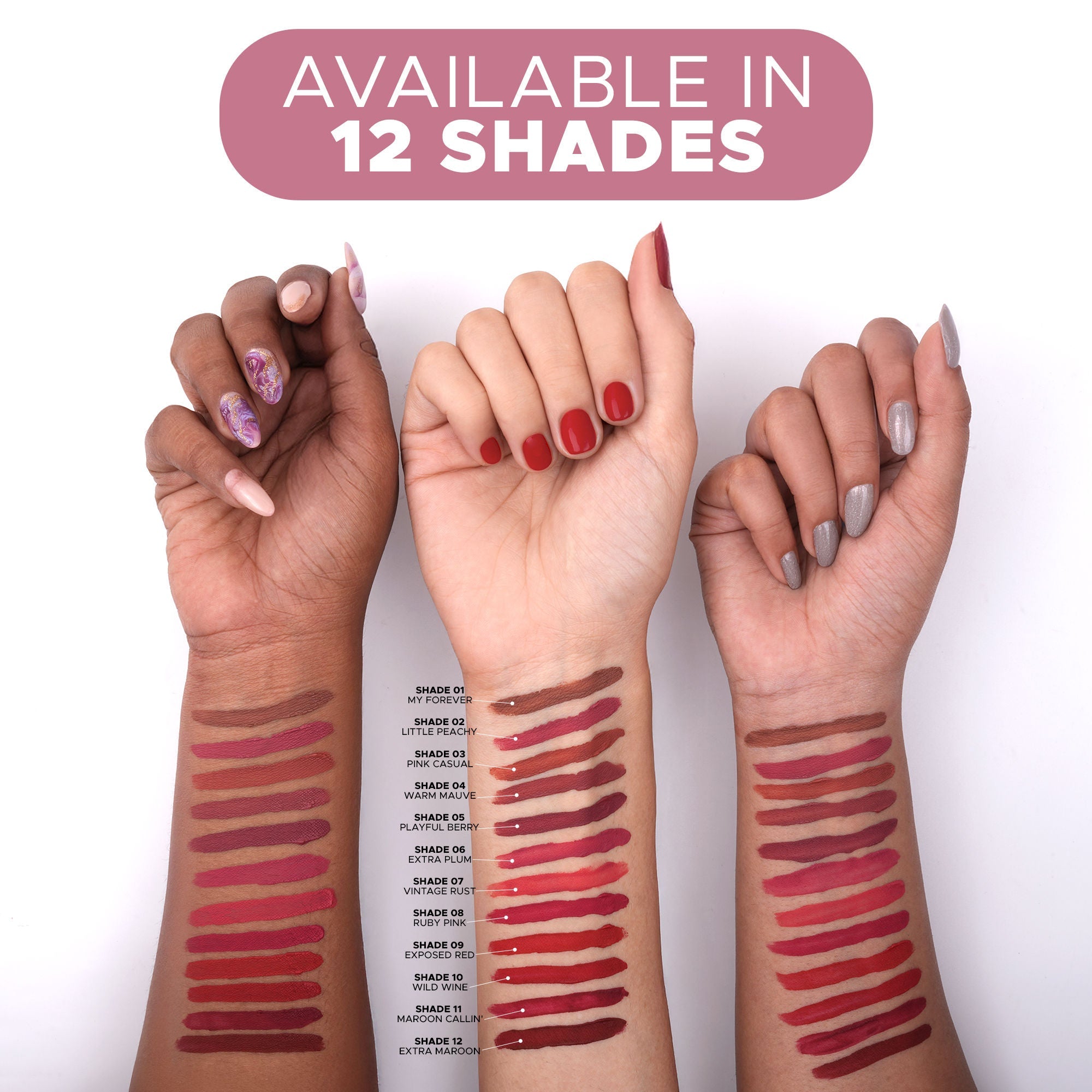 Hilary Rhoda Touch Of Mousse Waterproof Lipstick - Extra Maroon 12 - Distacart