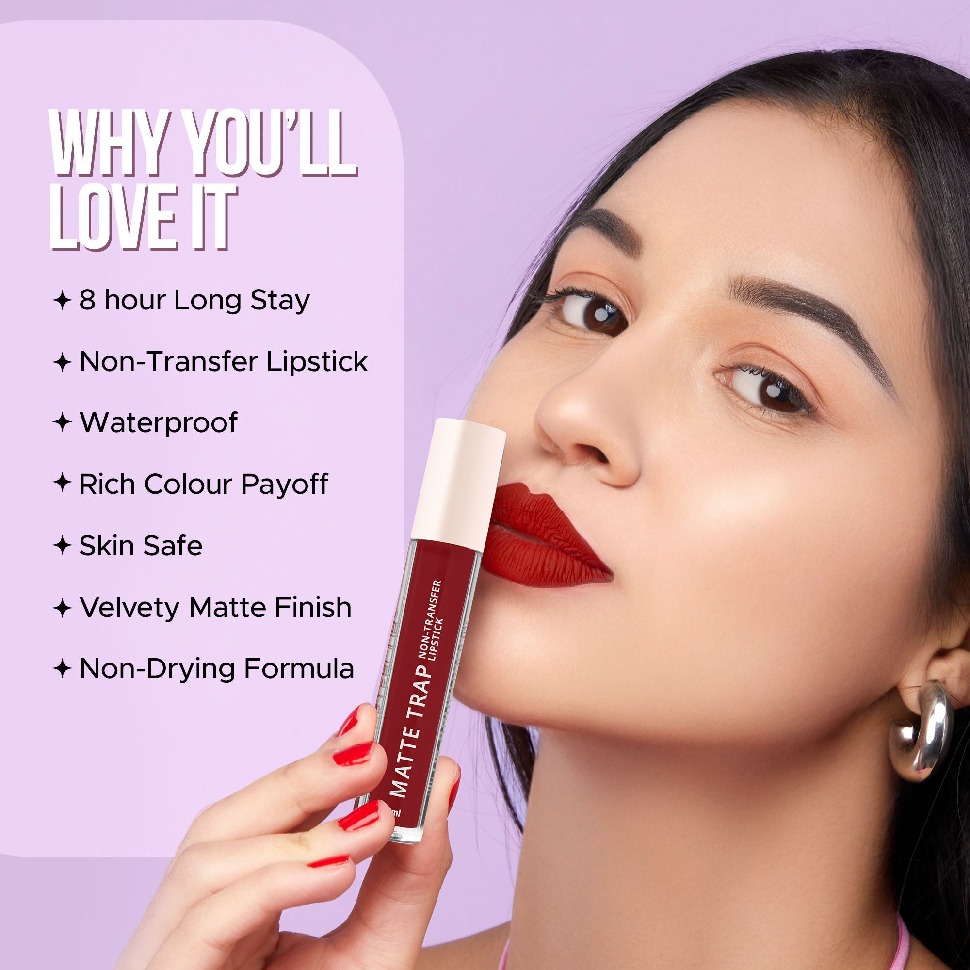 Hilary Rhoda Matte Trap Liquid Lipstick - Rustic Rouge 27 - Distacart