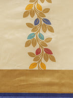 Saree Mall Off-White & Beige Printed Saree - Distacart