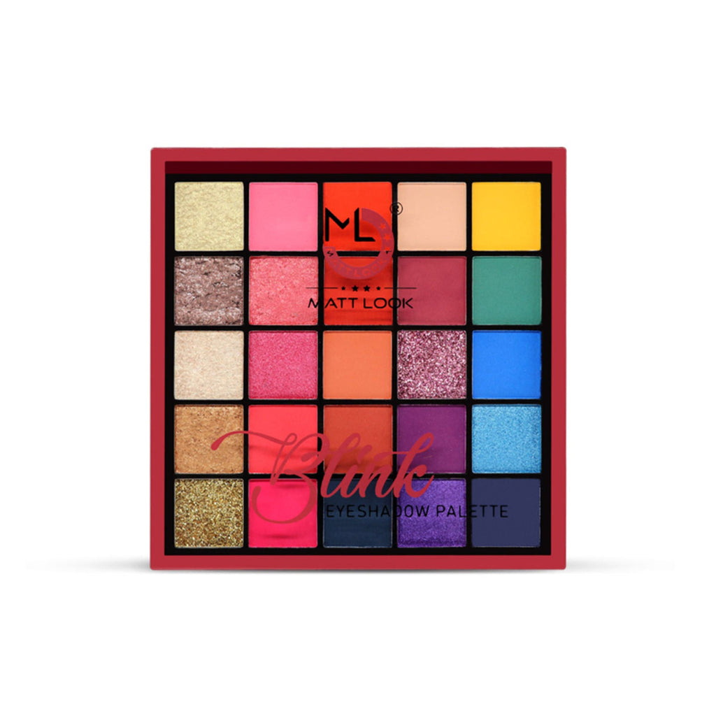 Matt Look 25 Colors Blink Eyeshadow Palette - 01