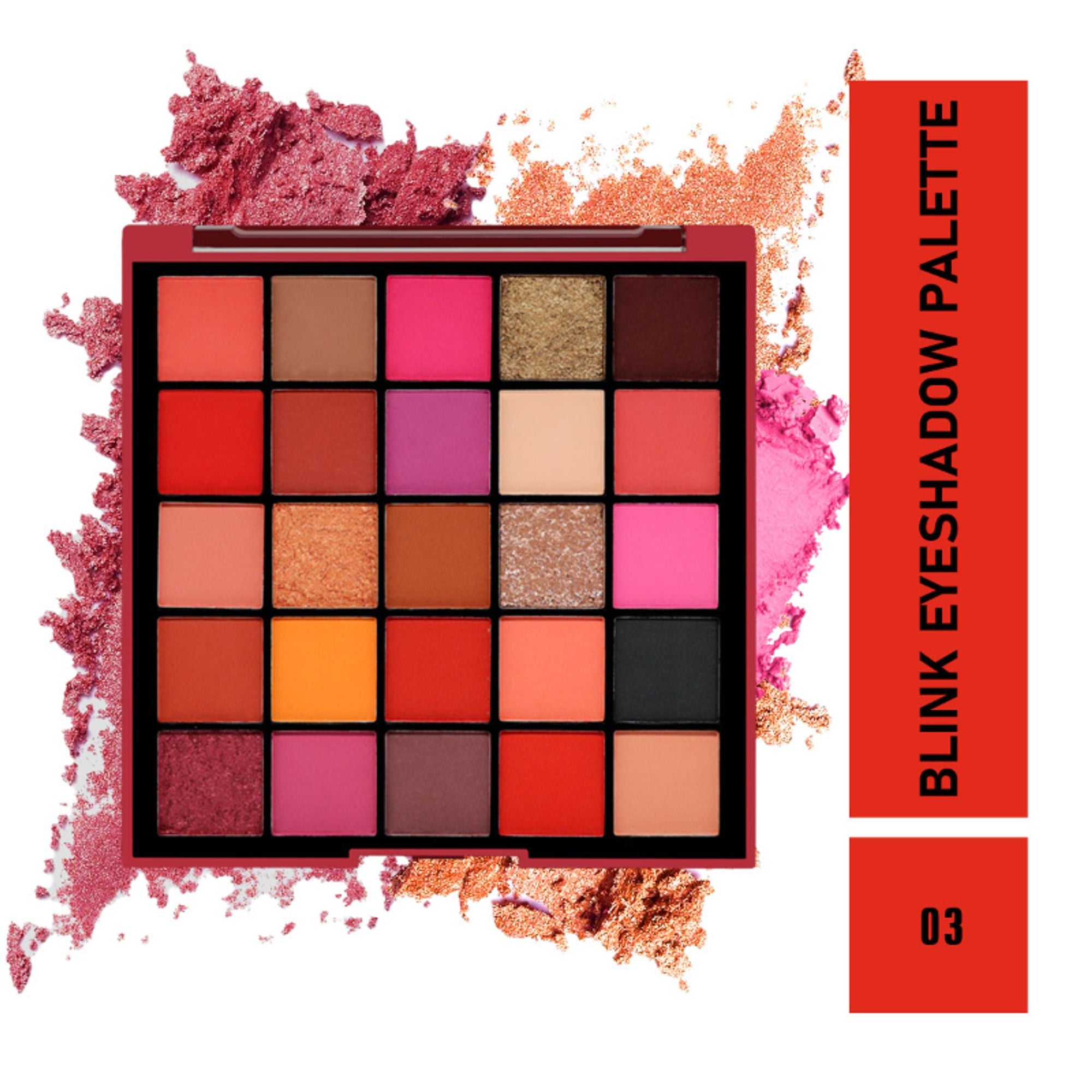 Matt Look 25 Colors Blink Eyeshadow Palette - 03