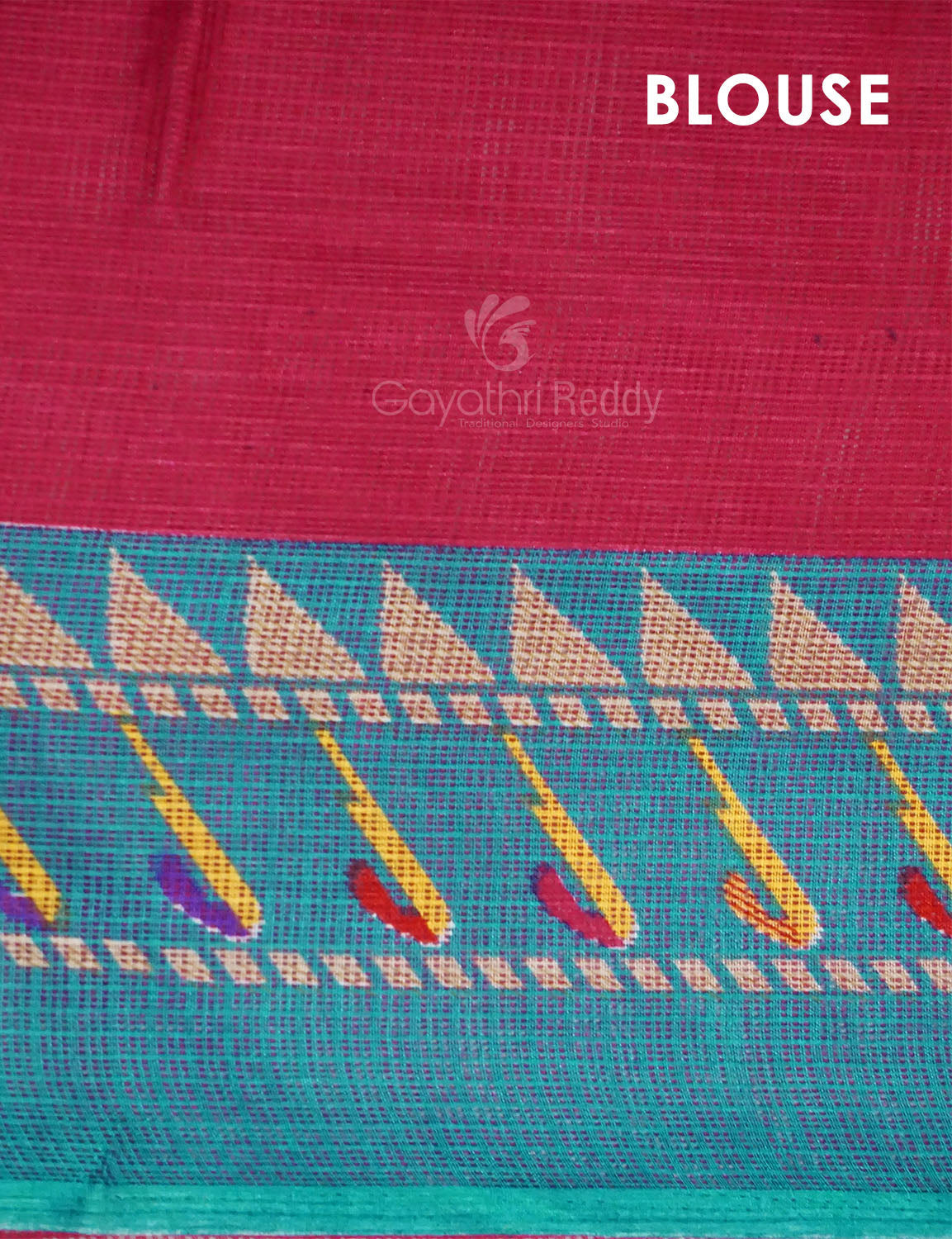 Rani Pink Colored with Buttes Semi Silk Kota Saree By Gayathri Reddy Designer Studio