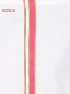 Sethukrishna Boys White Pure Cotton Shirt and Veshti Set