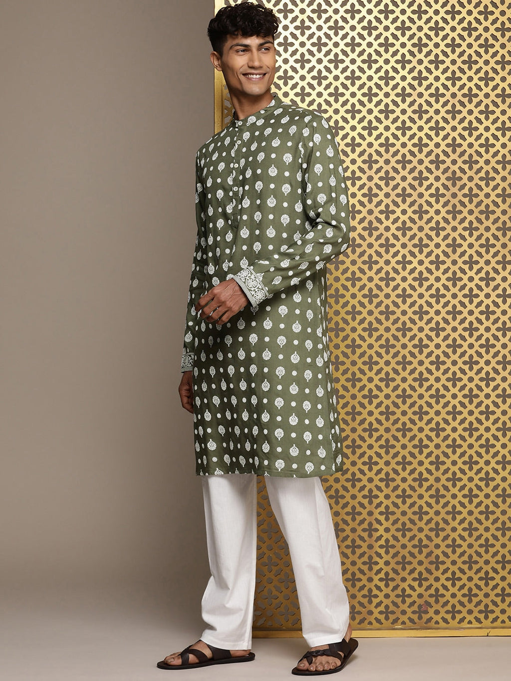 House of Pataudi Jashn Ethnic Motifs Printed Kurta