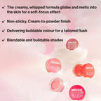 Makeup Revolution Mousse Blush - For Cheeks & Eyes Non Sticky-Soft Focus Effect - Grape Fruit Coral - Distacart