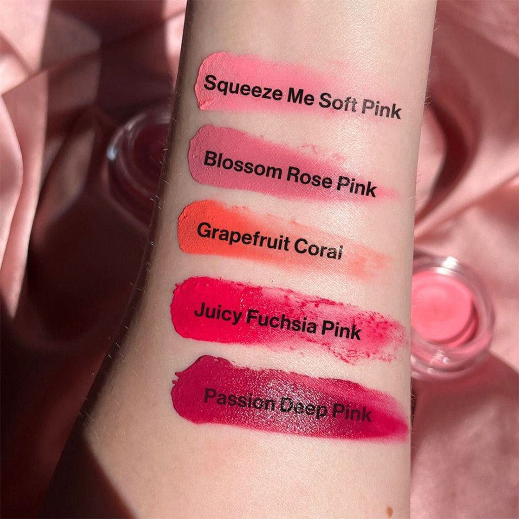 Makeup Revolution Mousse Blush - For Cheeks & Eyes Non Sticky-Soft Focus Effect - Grape Fruit Coral - Distacart