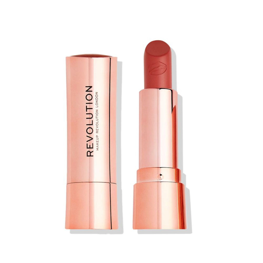 Makeup Revolution Satin Kiss Lipstick - White Wedding Nude - Distacart