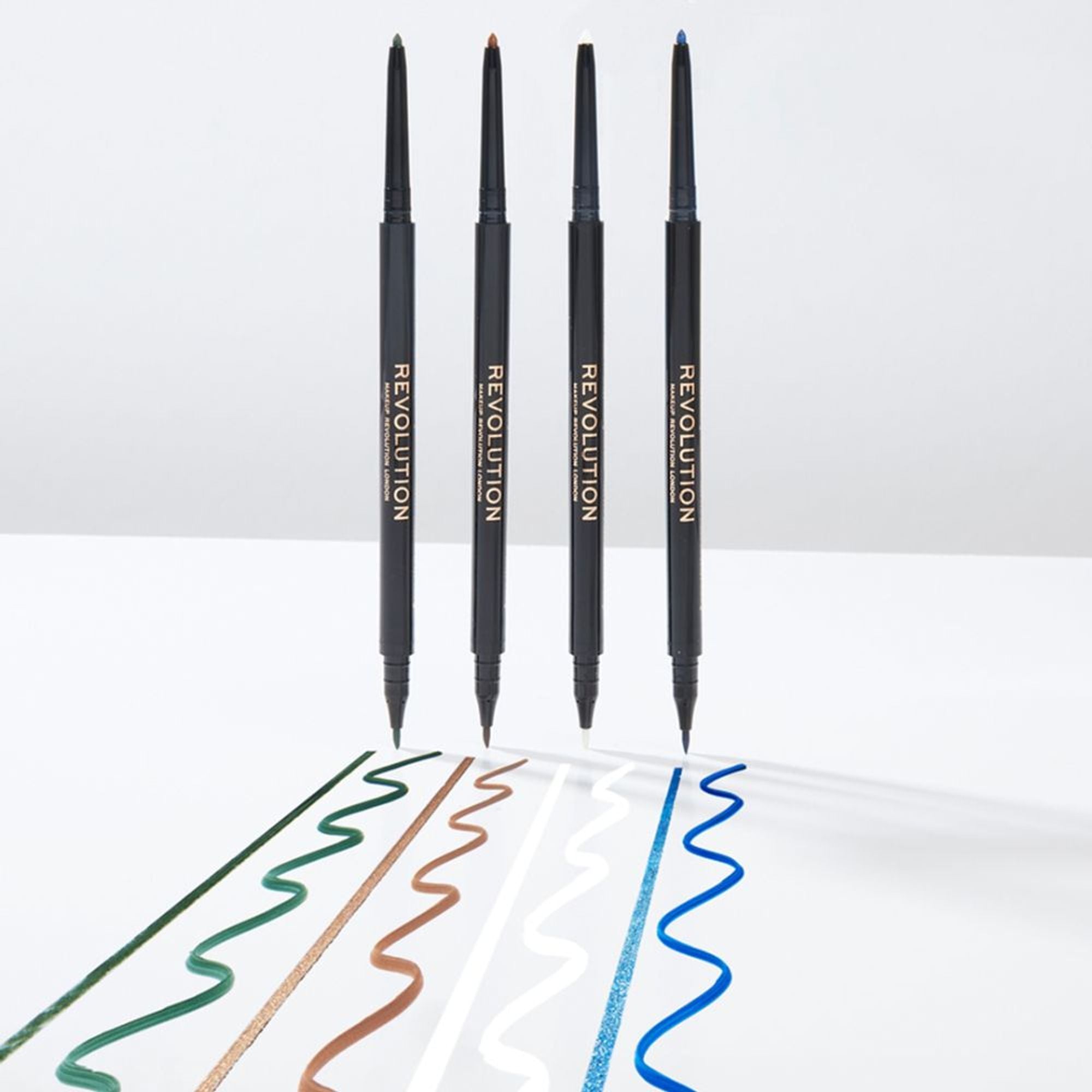 Makeup Revolution Felt & Kohl Eyeliner - Green - Distacart