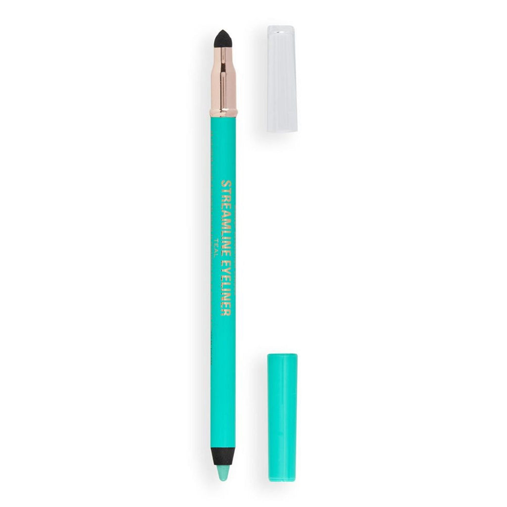Makeup Revolution Streamline Waterline Eyeliner Pencil-Ultra Creamy Smudge Proof Smokey Looks - Teal - Distacart