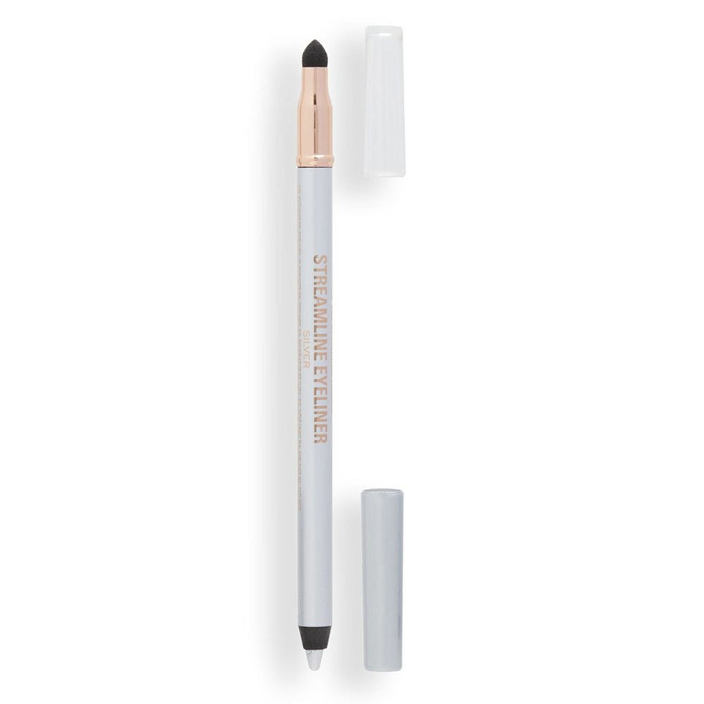 Makeup Revolution Streamline Waterline Eyeliner Pencil-Ultra Creamy Smudge Proof Smokey Looks - Silver