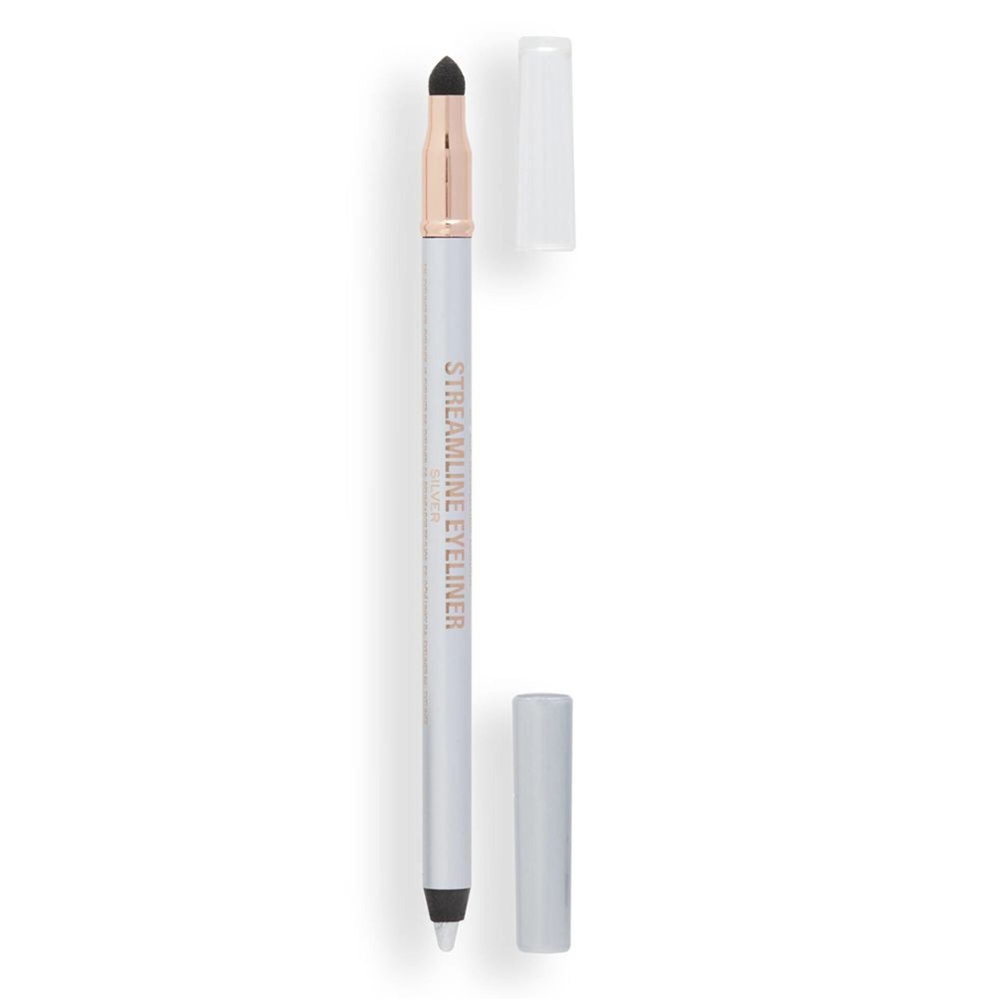 Makeup Revolution Streamline Waterline Eyeliner Pencil-Ultra Creamy Smudge Proof Smokey Looks - Silver