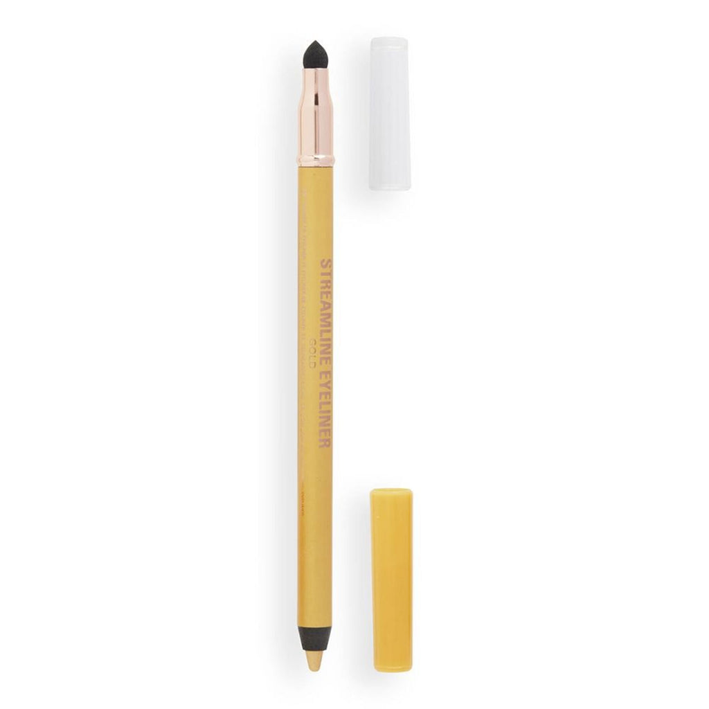 Makeup Revolution Streamline Waterline Eyeliner Pencil-Ultra Creamy Smudge Proof Smokey Looks - Gold