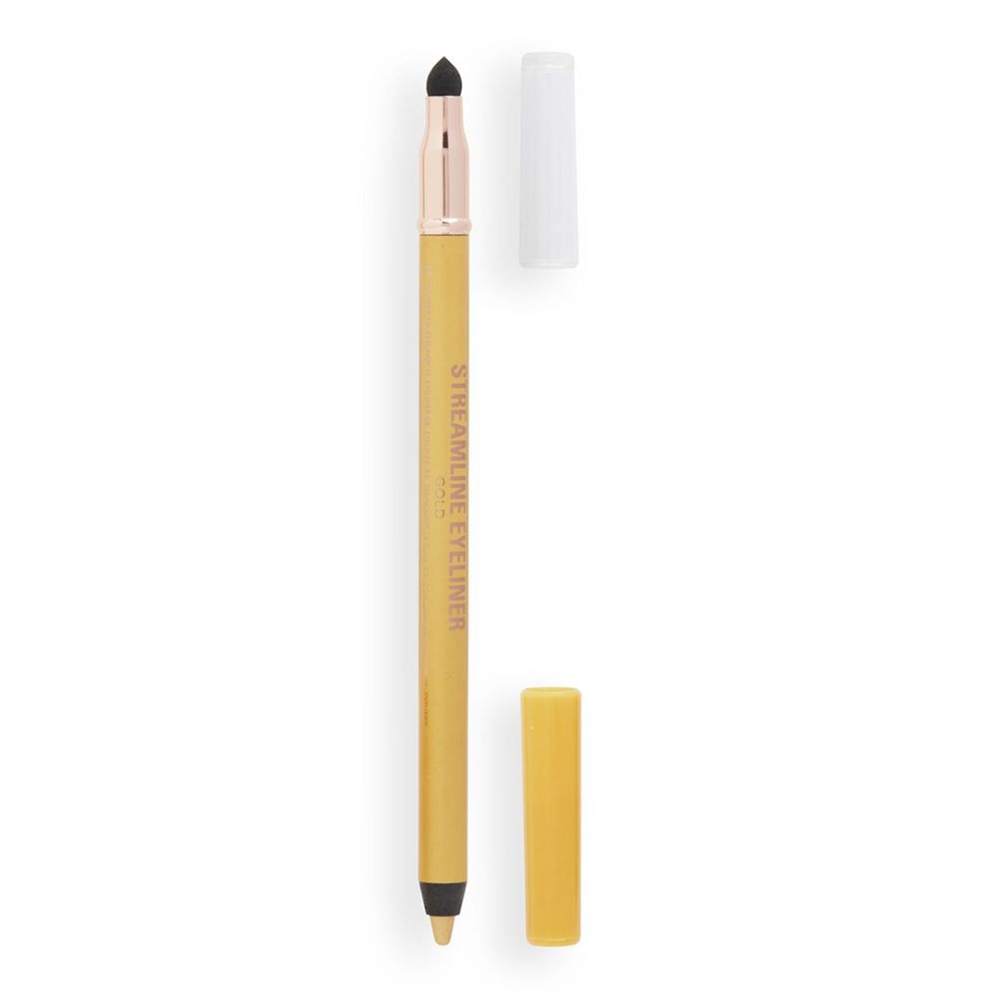 Makeup Revolution Streamline Waterline Eyeliner Pencil-Ultra Creamy Smudge Proof Smokey Looks - Gold