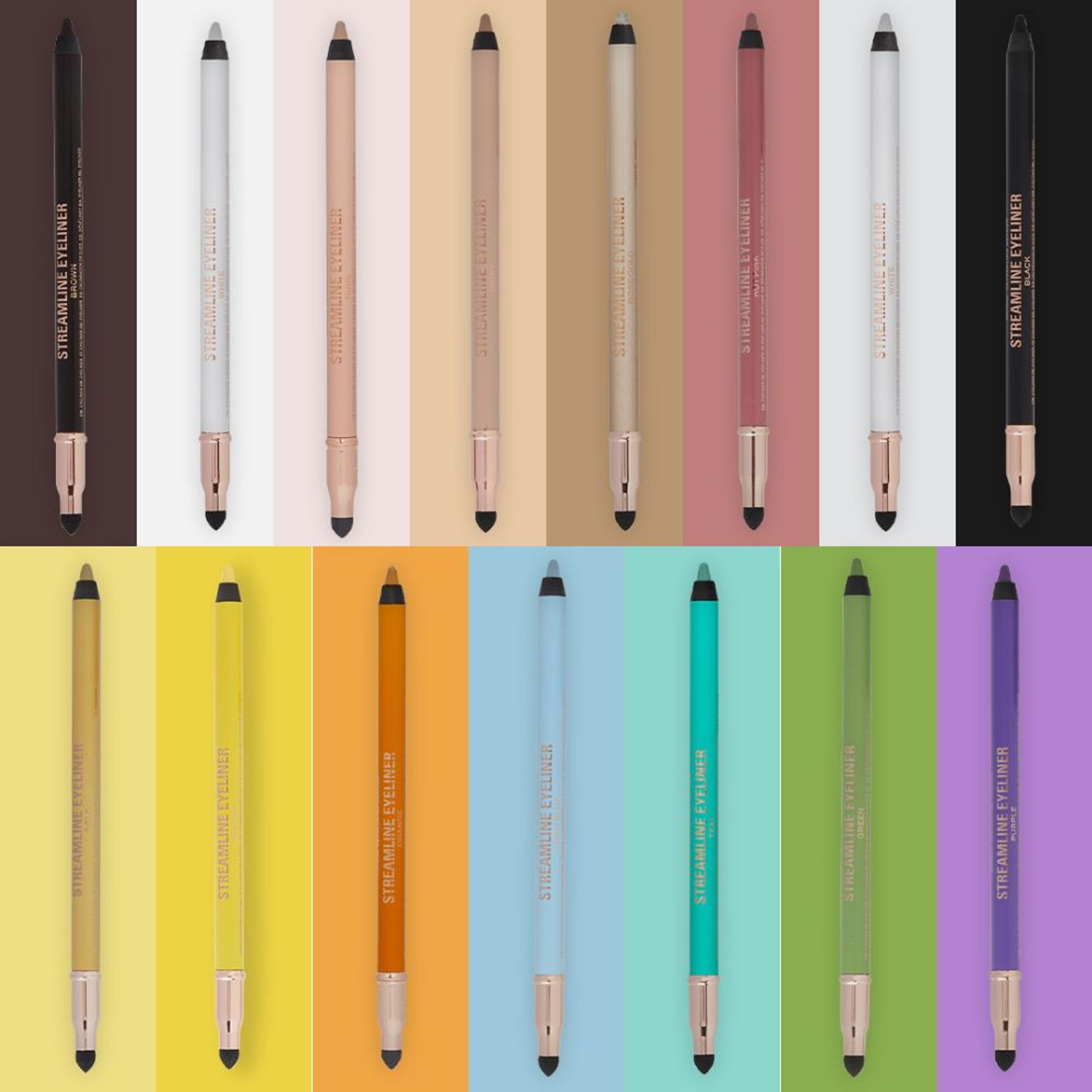 Makeup Revolution Streamline Waterline Eyeliner Pencil-Ultra Creamy Smudge Proof Smokey Looks - Light Blue