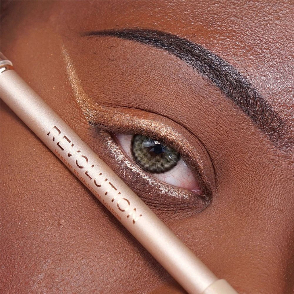 Makeup Revolution Streamline Waterline Eyeliner Pencil-Ultra Creamy Smudge Proof Smokey Looks - Rose Gold - Distacart
