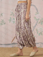 InWeave Mauve Ethnic Window Harem Pant