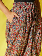 InWeave Maroon Kalamkari Harem Pant