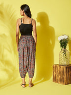 InWeave Maroon Kalamkari Harem Pant