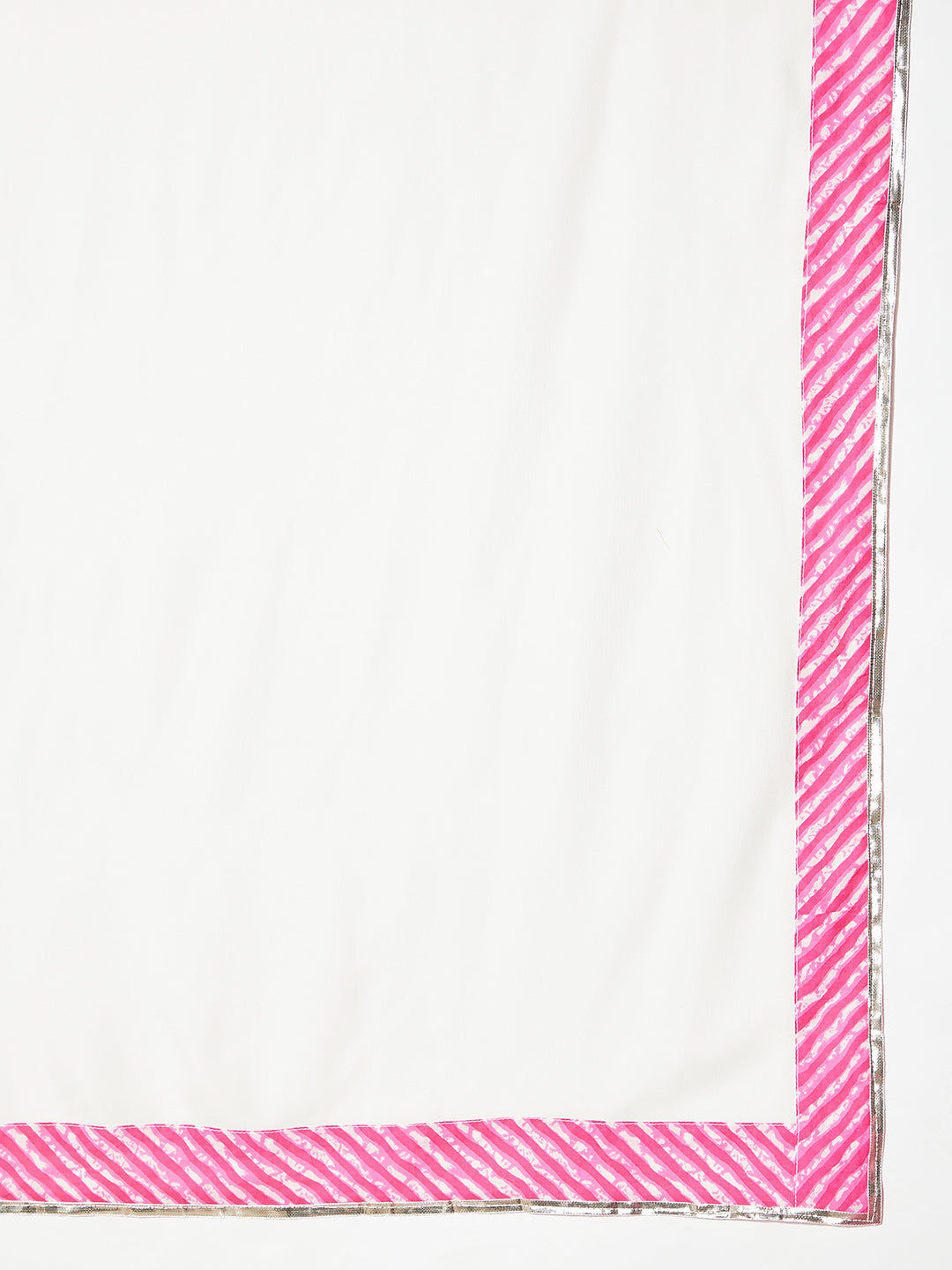 InWeave Pink Lehriya Top Set With Dupatta - Distacart