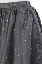 PAVONINE Grey Color Golden Zari Work Satan Fabric Maxi Skirt For Women - Distacart