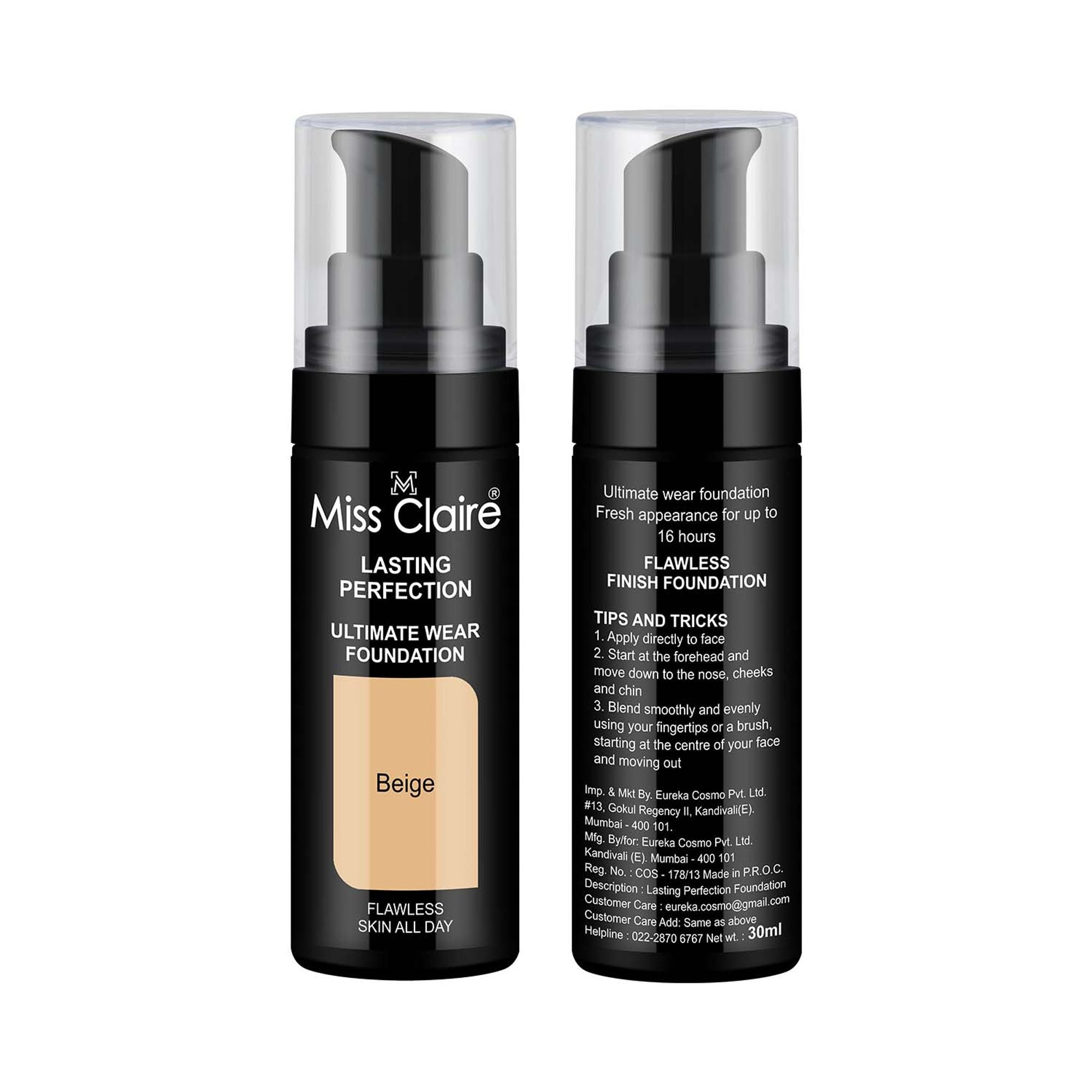 Miss Claire Lasting Perfection Ultimate Wear Foundation - 36 Beige