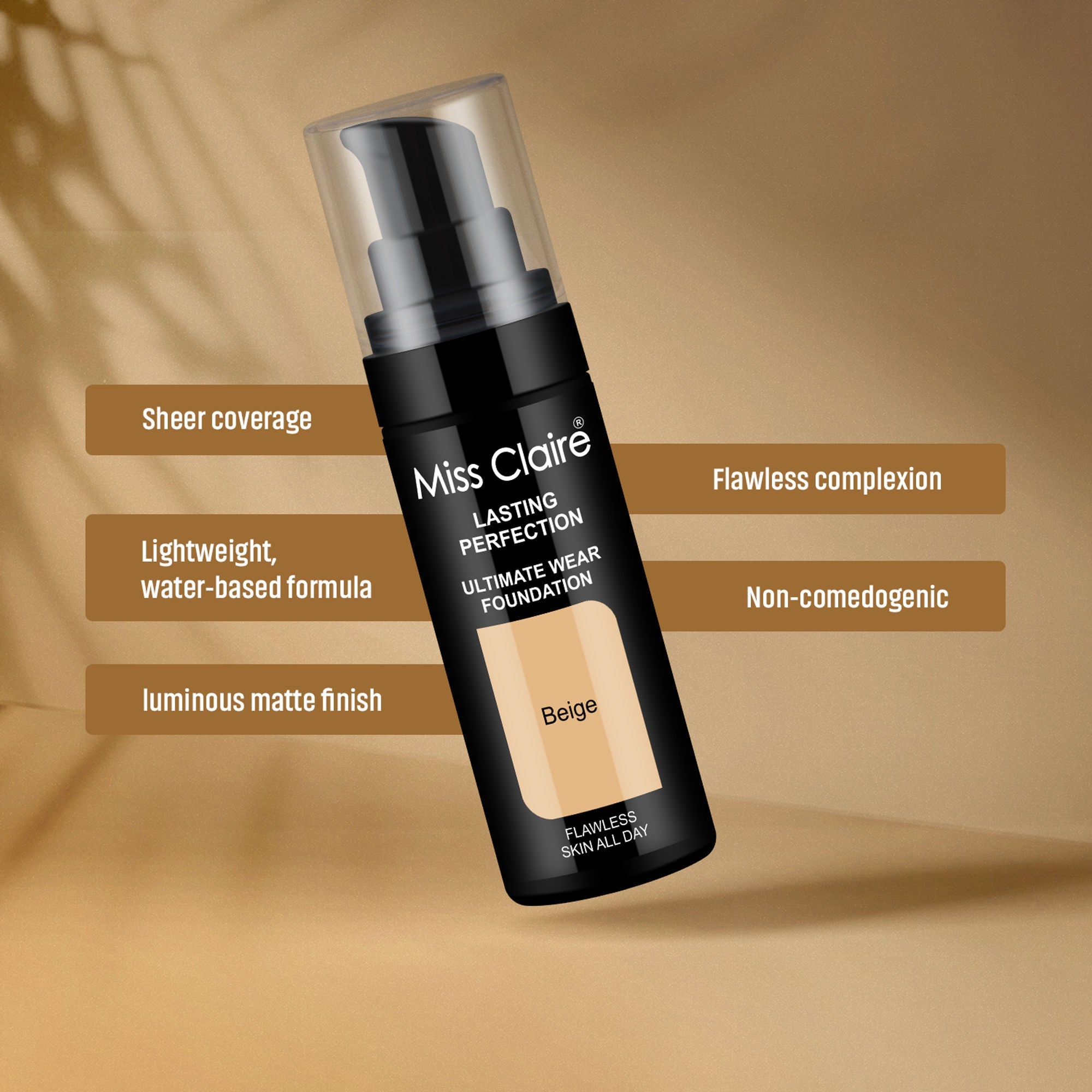 Miss Claire Lasting Perfection Ultimate Wear Foundation - 36 Beige