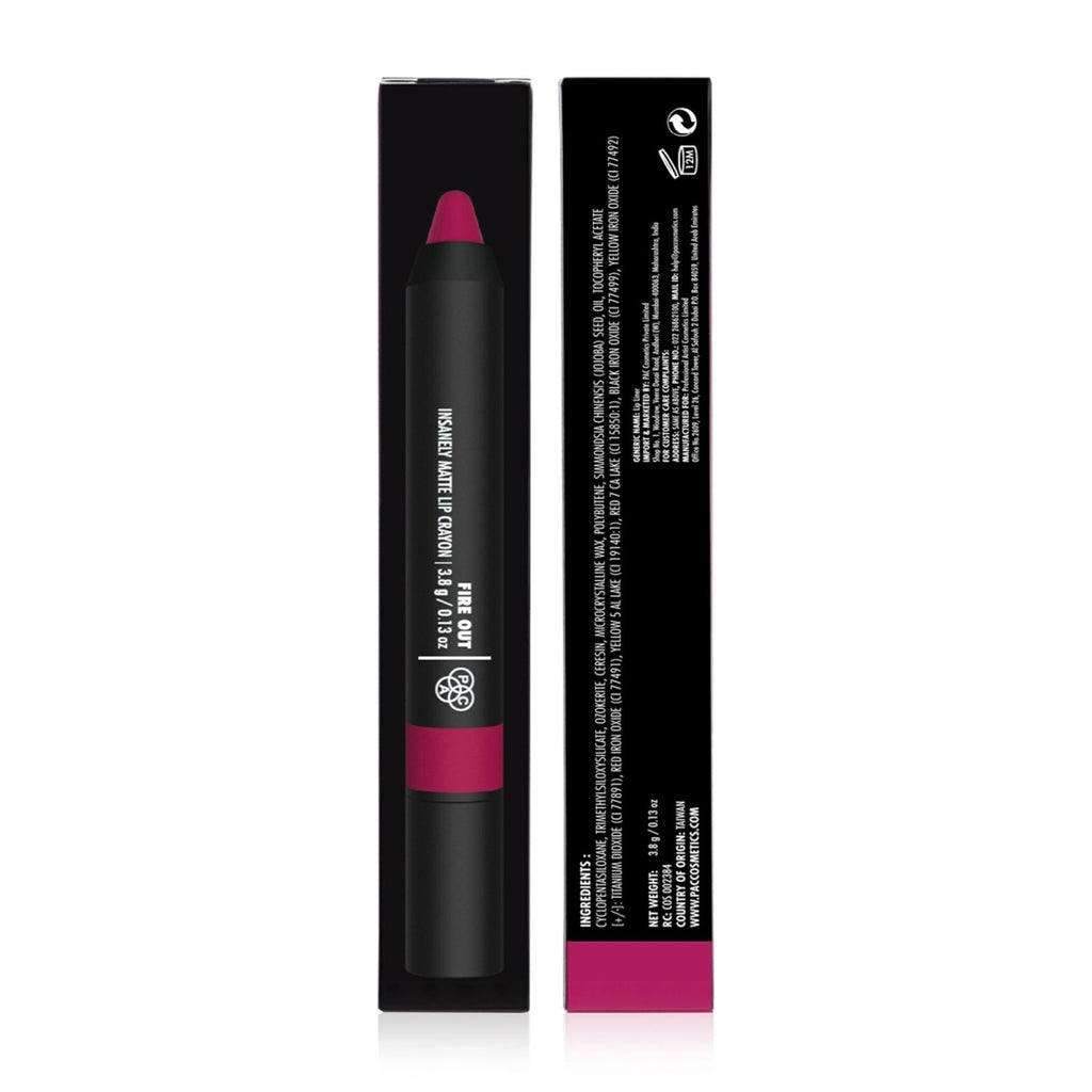 PAC Studio Insanely Matte Lip Crayon - Fire Out