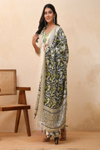 Vaasva Women Cream Embroidered Suit Set - Distacart