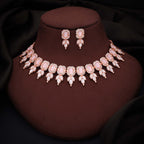 Tehzeeb Creationss Baby Pink Colour Choker With Stud