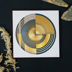Tehzeeb Creations Golden Embossed Wall Painting