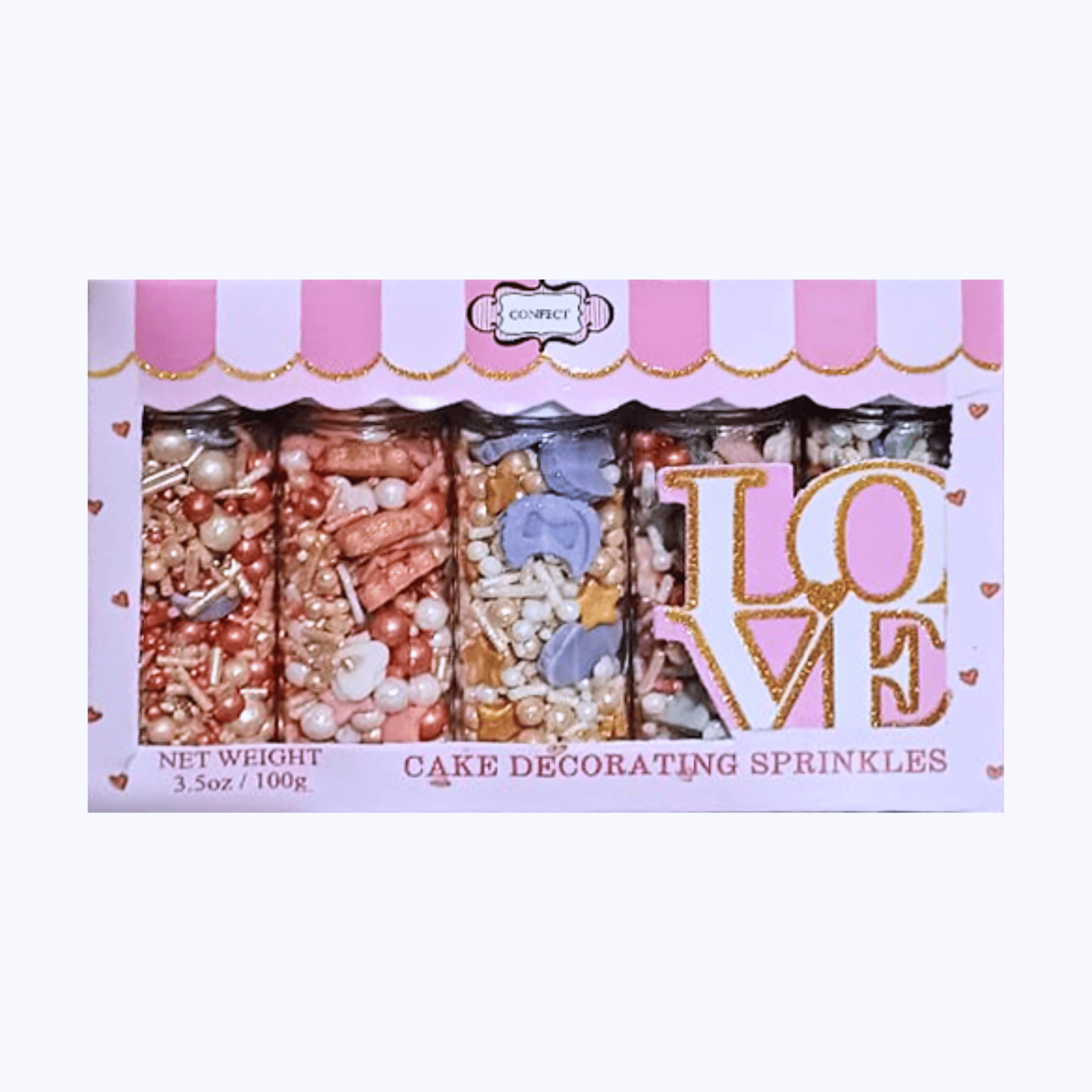 confect girls baby shower sprinkles edible sprinkles pack of 5 baby shower 20
