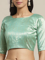 Saree Mall Women Olive Solid Saree - Distacart